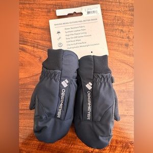 Brand new kids Obermeyer ski/snow/board waterproof Thumbs Up mittens sz M